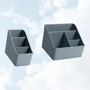 Anneome 2pcs Box Cosmetics Holder Jewelry Container Storage Box Desktop Toiletries Student - product information 5