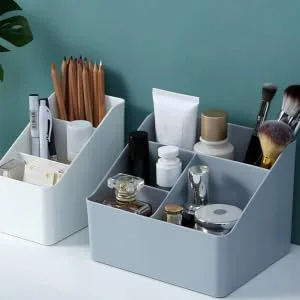 Anneome 2pcs Box Cosmetics Holder Jewelry Container Storage Box Desktop Toiletries Student - product information 6