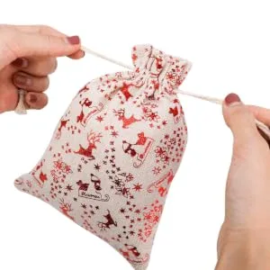 SEWOART 16pcs Candy Buggy Bag Candy Bags Christmas Drawstring Pouch Christmas Bag Drawstring Bag Cute - product information 5