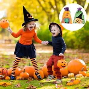 Anneome Present Bag 2pcs Candy Children Present Pouch Bag Lovely Halloween Candy Pouch - product information 3