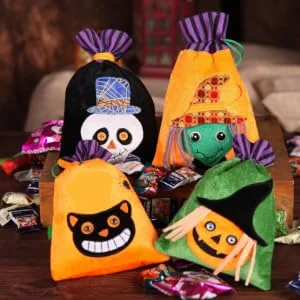COLLBATH Present Bag 2pcs Lovely Halloween Children Present Pouch Candy Bag Candy Pouch - product information 4