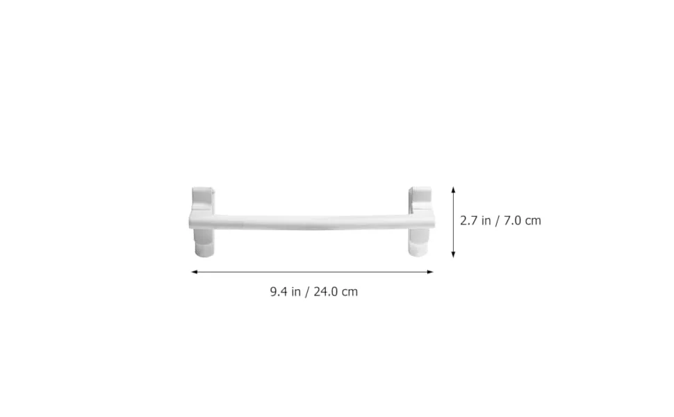 Hoement 3pcs Hook up Over The Door Hanger Towel Rack Clothes Rack Clip Hooks Door Storage Rack Abs White - product information 5