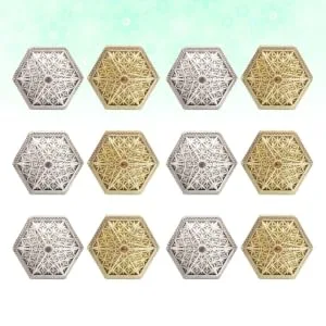 Anneome Wedding Stuff 12pcs Tiny Trinkets Hexagon Shaped Mints Hexagon Candy Holders Candy Box Candy Stand Wedding Small Jewelry - product information 1