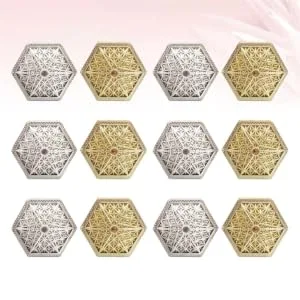 Anneome Wedding Stuff 12pcs Tiny Trinkets Hexagon Shaped Mints Hexagon Candy Holders Candy Box Candy Stand Wedding Small Jewelry - product information 2
