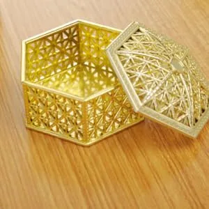 Anneome Wedding Stuff 12pcs Tiny Trinkets Hexagon Shaped Mints Hexagon Candy Holders Candy Box Candy Stand Wedding Small Jewelry - product information 4