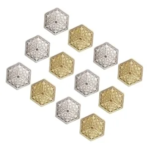 Anneome Wedding Stuff 12pcs Tiny Trinkets Hexagon Shaped Mints Hexagon Candy Holders Candy Box Candy Stand Wedding Small Jewelry - product information 6