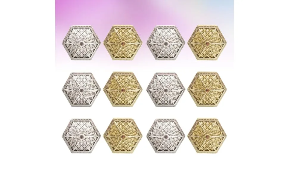 Anneome Wedding Stuff 12pcs Tiny Trinkets Hexagon Shaped Mints Hexagon Candy Holders Candy Box Candy Stand Wedding Small Jewelry - product information 7