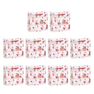 Anneome 10pcs Present Bags Candy+box Wrapping Bags Candy Packaging Christmas Bags Bag Packing Bag Small - product information 5