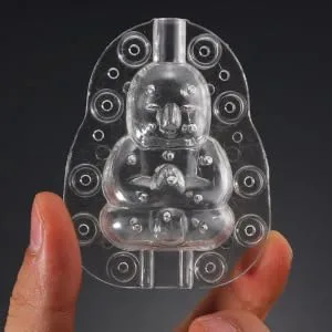 BRIGHTFUFU Plastic Fruit 2pcs Watermelon Tool Duddha Melon Tiny Growth Mold Tools Mould Buddha Adorable Shaping Transparent - product information 3