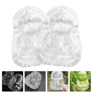 BRIGHTFUFU Plastic Fruit 2pcs Watermelon Tool Duddha Melon Tiny Growth Mold Tools Mould Buddha Adorable Shaping Transparent - product information 4