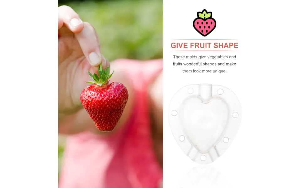 Gogogmee 5pcs Fruit Shaping Mold Plastic Fruit Cucumber Shaping Tool Vegetable Shaping Tool Garden Tools - product information 4