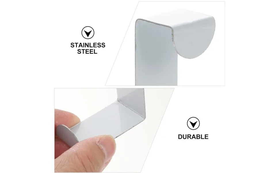 FELTECHELECTR 8pcs Nail Door Hook Household Stainless Steel Door Office - product information 5