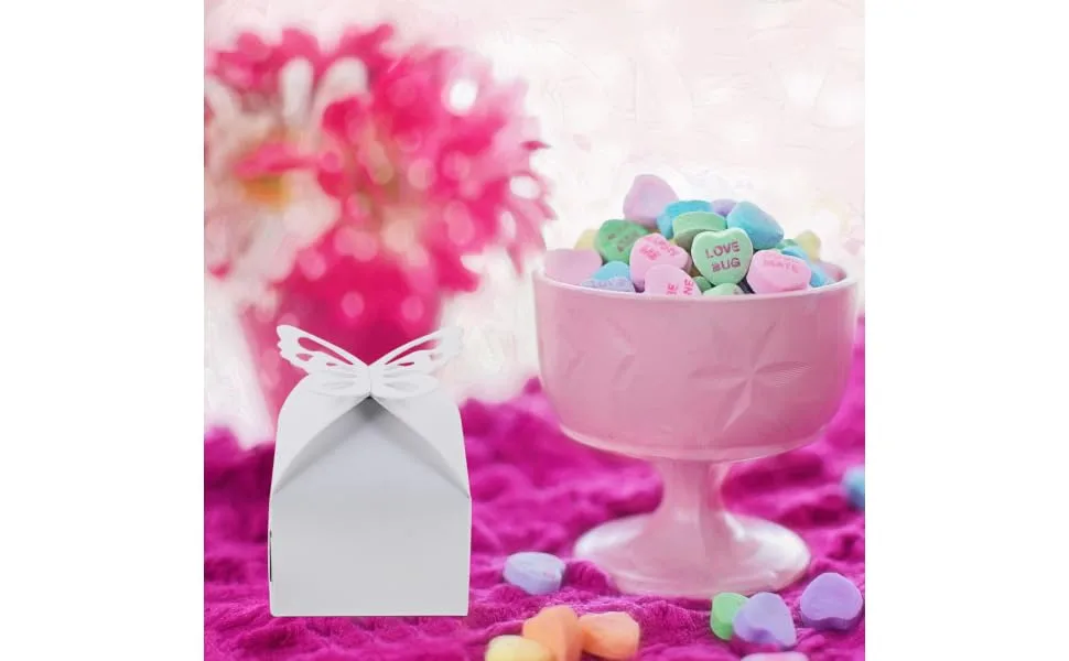 SEWOART 50pcs Cases Storage Containers Stocking Treat Bath Container Fudge Dessert White Stuffers Aging 10x6cm White - product information 1