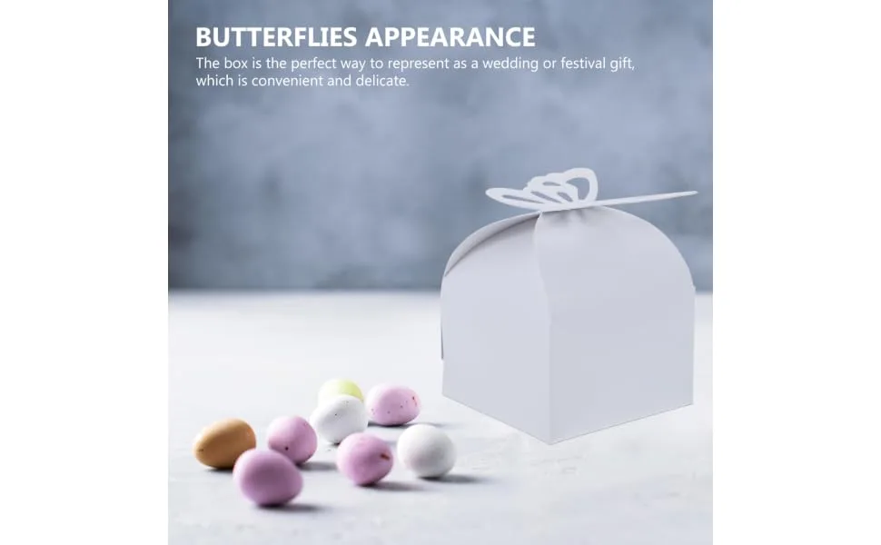 SEWOART 50pcs Cases Storage Containers Stocking Treat Bath Container Fudge Dessert White Stuffers Aging 10x6cm White - product information 4