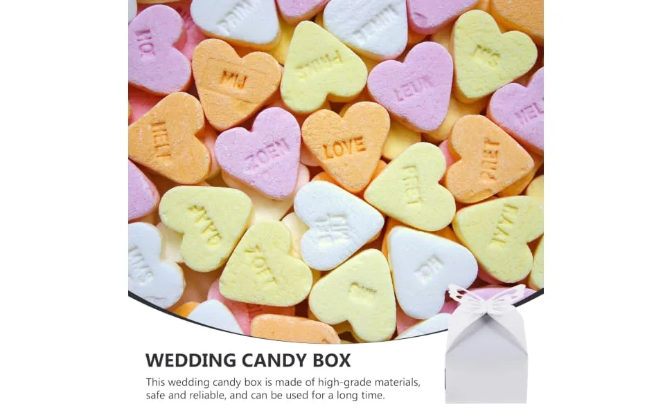 SEWOART 50pcs Cases Storage Containers Stocking Treat Bath Container Fudge Dessert White Stuffers Aging 10x6cm White - product information 5