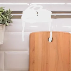2pcs Cute Rabbit Hook Heavy Duty Clothes Hanger Hanging Towel Over The Door Hooks Drying Rack Sponge - product information 5