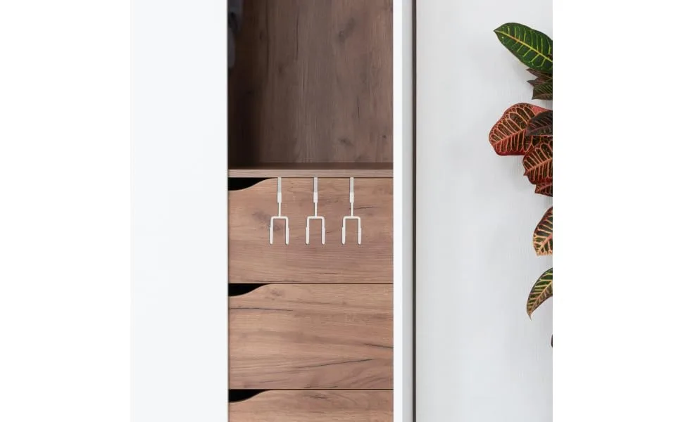 CHILDWEET Wall Coat Hanger 4pcs Wall Mounted Hooks Wall Mount Hooks Door Hanger Hook Door Hook Towel Organizer 19X9X5CM White - product information 2
