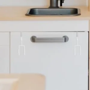 CHILDWEET Wall Coat Hanger 4pcs Wall Mounted Hooks Wall Mount Hooks Door Hanger Hook Door Hook Towel Organizer 19X9X5CM White - product information 3