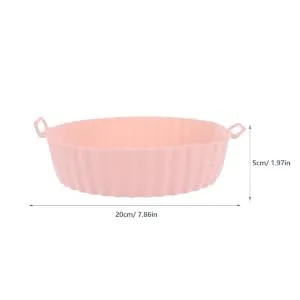 COLLBATH 2pcs Air Fryer Pan Airfryer Baking Pan Reusable Air Fryer Mat Air Fryer Baskets Tool Multifunction - product information 1