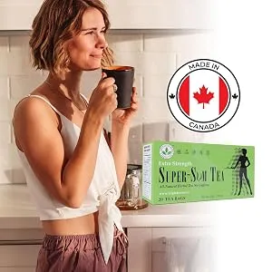 Triple Leaves Tea Super-SM Tea (20 Tea Bags) Extra Strength - Dietary Detox Tea - Made In Canada