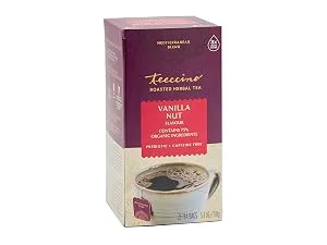 Teeccino Herbal Tea Mocha Rich & Roasted Herbal Tea That s Caffeine Free & Prebiotic for Natural Energy 25 Tea Bags - Vanilla Nut