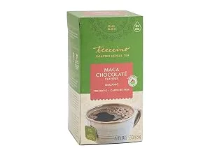 Teeccino Herbal Tea Maca Chocolat Rich & Roasted Herbal Tea That s Caffeine Free & Prebiotic with Natural Energy from Adaptogenic Peruvian Maca 25 Tea Bags - Maca