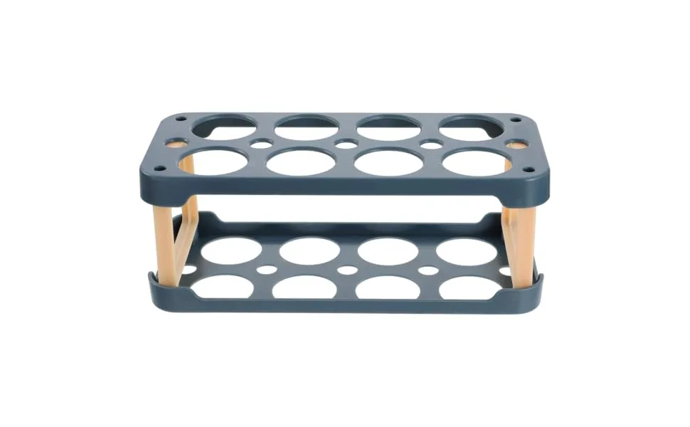 BUGUUYO Box Egg Carton Eggs Egg Holder Portable Drawers Food Refrigerator Egg Tray Shelf Side Door re-usable Blue 22.3X10.1X8.9CM - product information 1