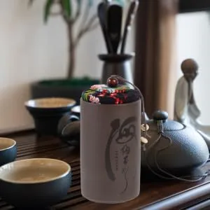 Mikinona 1pc Office Tea Containers with Lids Retro Tea Canister Tea Storage Sealed Jar Food Vintage - product information 1