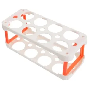 KOMBIUDA Box Egg Carton Eggs Deviled Egg Tray with Lid Kitchen Egg Container Side Door Refrigerator re-usable White 22.3X10.1X8.9CM - product information 1