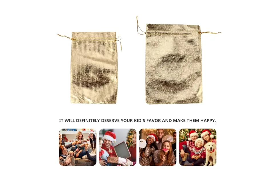Hoement 1 Set Candy Bag Advent Calendar Advent Calendar Banner Child Christmas Storage Bag Cotton - product information 5