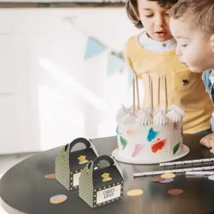 Gatuida 50pcs Box Graduation Season Candy Box Delicate Bag 11X8X6CM Black - product information 5