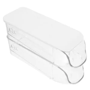 Hoement 2pcs Egg Storage Box Fridge Eggs Egg Dispenser for Refrigerator Egg Organizer Household Pack - product information 1