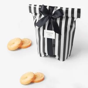 ORFOFE 150pcs Candy Bags Cellophane Treat Bags Storage Bag Christmas Candy Bag Bag Stripe Biscuit Bag - product information 4