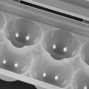 NAMOARLY 2pcs Egg Preservation Box Plastic Egg Container with Lid for Refrigerator Egg Container for Refrigerator 12 Count Egg Cartons Reusable Egg Crates Trash Can Storage Pp re-usable - product information 4