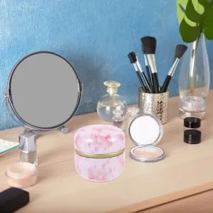 GRIRIW Mini Containers 2pcs Powder Puff Box Take a Bath Baby Storage Tank Loose Powder Containers 1 - product information 2