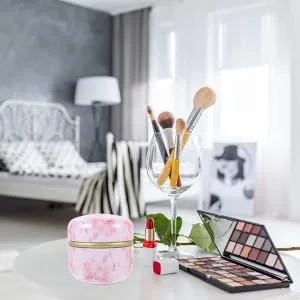 GRIRIW Mini Containers 2pcs Powder Puff Box Take a Bath Baby Storage Tank Loose Powder Containers 1 - product information 3