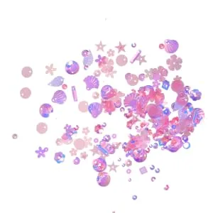 SEWOART 2 Pack Sequin Decals Crafts Sequin Beads Wedding D cor Wedding Table Confetti Applique Clothing Pink Pink 2x1.2x0.1cm - product information 3