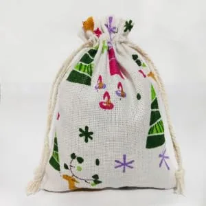 RORPOIR 51pcs Christmas Countdown Calendar Christmas Calendar Pouch Christmas Hanging Halloween Burlap Bag - product information 5