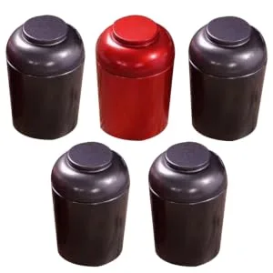 CIYODO 5pcs 1 Set Sealed Cans Tinplate Tea Cans Travel Tea Container Tea Household Small Tea Pot - product information 1