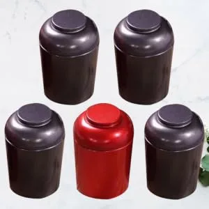 CIYODO 5pcs 1 Set Sealed Cans Tinplate Tea Cans Travel Tea Container Tea Household Small Tea Pot - product information 2