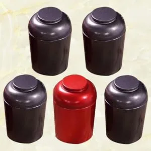 CIYODO 5pcs 1 Set Sealed Cans Tinplate Tea Cans Travel Tea Container Tea Household Small Tea Pot - product information 4