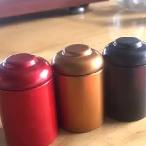 CIYODO 5pcs 1 Set Sealed Cans Tinplate Tea Cans Travel Tea Container Tea Household Small Tea Pot - product information 5