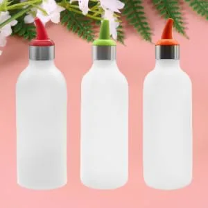 Mikinona Ketchup Dispenser Salad Dressing Container 3pcs Color Storage Kitchen Ketchup Bottle Salad Squeeze Random re-usable - product information 6