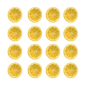 Levemolo 30pcs Mini Lemon Slices Yellow Lemon Slices Teeth Holder Toys Fruit Plastic Fake - product information 4