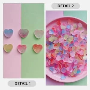 GLSTOY 60pcs Simulation Gummies Candies Bar Props Multi-Function Candies Model Educational Candies Model Tabletop Fake Candies Desktop Candies Model Small Candies Model Tabletop Candies 1 - product information 2