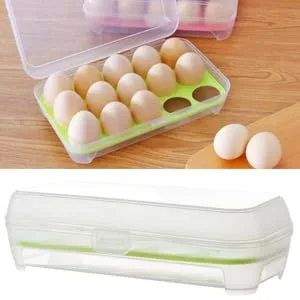 RORPOIR 2pcs 10 Eggs Storage Rack Empty Egg Cartons Fresh Egg Tray Camping Multifunction Egg Rack re-usable Green 24.5*10.5*7cm - product information 5