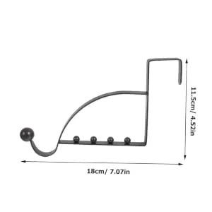 BUGUUYO 2pcs Storage Hook Behind The Door Heavy Duty Hangers Bathroom Door Hook Door Hanger Hook for Bag Hat - product information 4