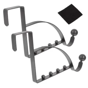 BUGUUYO 2pcs Storage Hook Behind The Door Heavy Duty Hangers Bathroom Door Hook Door Hanger Hook for Bag Hat - product information 5