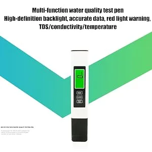 TDS Digital Water Tester | Drinking Water Tester - Accurate Digital Water Tester for Drinking Water Quality Well Swimming Pool White - Effortless to Use