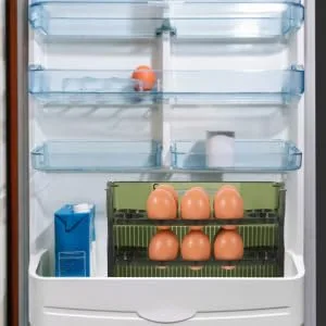 WHAMVOX Egg Storage Box Egg Holder for Fridge Refrigerator Door Egg Rack Storage Rack Egg Tray re-usable Green 26.00X20.00X10.00CM - product information 4